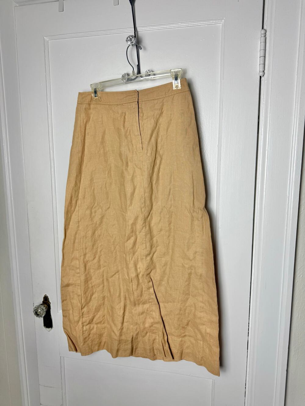 Vintage Y2K Apostrophe Fairy Bohemian Mid-rise Brown Long Maxi Skirt Women's 10